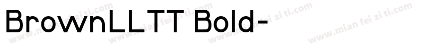 BrownLLTT Bold字体转换